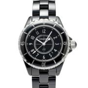 Pre-owned Glass watches Chanel Vintage , Black , Dames