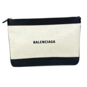 Pre-owned Canvas clutches Balenciaga Vintage , Beige , Dames