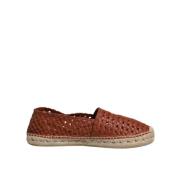 Espadrilles van Geweven Leer met Logodetails Dolce & Gabbana , Brown ,...