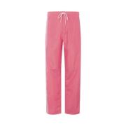 Fuchsia Straight Leg Trousers Magliano , Pink , Heren