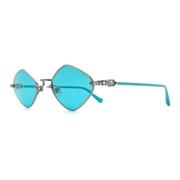 Diamant Hond Teal Zonnebril Chrome Hearts , Gray , Heren