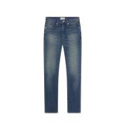 Slim Straight Leg Jeans Frame , Blue , Heren