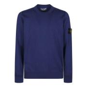 Casual Gebreide Trui voor Mannen Stone Island , Blue , Heren