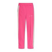 Sweatpants met logo Palm Angels , Pink , Dames