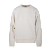 Witte Ronde Hals Sweatshirt Max Mara , White , Dames