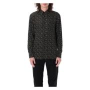 Polka Dot Shirt Tom Ford , Black , Heren