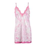 Damesjurk van Polyester Msgm , Pink , Dames