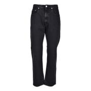 Katoen Denim Jeans Bally , Black , Heren