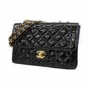 Pre-owned Leather chanel-bags Chanel Vintage , Black , Dames