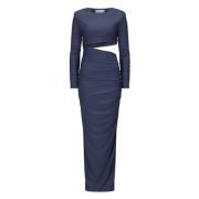 Maxi jurk met Cut-Out Design Nicowa , Blue , Dames