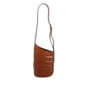 Kleine Babel Leren Tas Alaïa , Brown , Dames