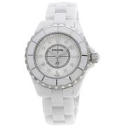 Pre-owned Fabric watches Chanel Vintage , White , Dames