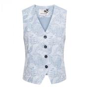 Gewatteerde Vest met Capuchon &Co Woman , Blue , Dames