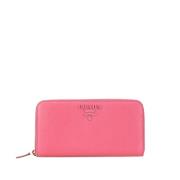 Pre-owned Leather wallets Prada Vintage , Pink , Dames