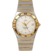 Pre-owned Yellow Gold watches Omega Vintage , White , Heren