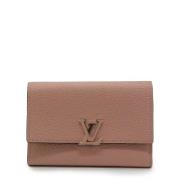 Pre-owned Leather wallets Louis Vuitton Vintage , Pink , Dames