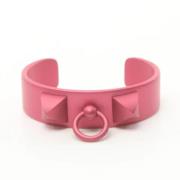 Pre-owned Metal bracelets Hermès Vintage , Pink , Dames