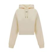 Monogram Patch Katoenen Hoodie Jacquemus , Beige , Dames