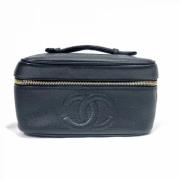 Pre-owned Leather chanel-bags Chanel Vintage , Black , Dames