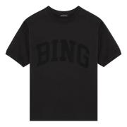 Korte mouwen ronde hals T-shirt Anine Bing , Black , Dames