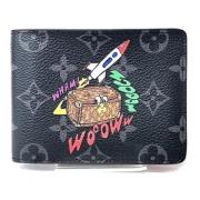 Pre-owned Fabric wallets Louis Vuitton Vintage , Black , Unisex