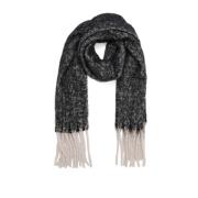 Zwart Geblokt Sjaal Accessoire Saint Tropez , Gray , Dames