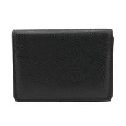 Pre-owned Leather wallets Louis Vuitton Vintage , Black , Heren