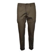 Katoenmix Slim Fit Broek Re-Hash , Green , Heren