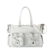 Witte Leren Multipocket Schoudertas Acne Studios , White , Dames