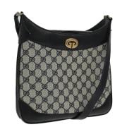 Pre-owned Canvas shoulder-bags Gucci Vintage , Blue , Dames