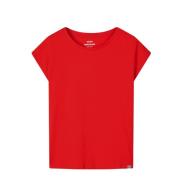 Vurig Rood Teasy Toppe & T-Shirts Mads Nørgaard , Red , Dames