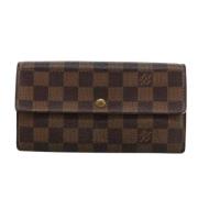 Pre-owned Canvas wallets Louis Vuitton Vintage , Brown , Dames