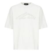 Wit T-shirt met logoprint Dsquared2 , White , Heren