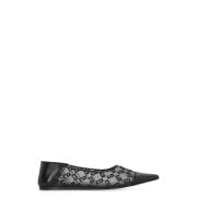 Ballerina`s met spitse neus en logo details Givenchy , Black , Dames