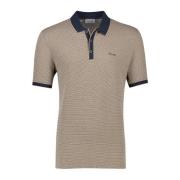 Bruine polo met korte mouwen Pierre Cardin , Brown , Heren