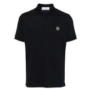 Klassieke Polo Shirt in Diverse Kleuren Stone Island , Black , Heren