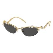 Galaxy Kristal Cat Eye Zonnebril Swarovski , Yellow , Dames