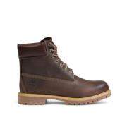 Stijlvolle Leren en Stoffen Laarzen Timberland , Brown , Heren