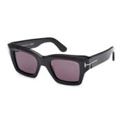 Elegante Zonnebril voor Modieuze Look Tom Ford , Black , Unisex