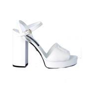 Platform Keira Sandalen Dolce & Gabbana , White , Dames