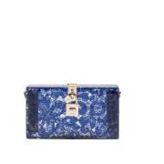 Elegante Vrouw Clutch Tas Dolce & Gabbana , Blue , Dames