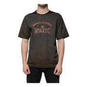 Bruine Grafische Print Katoenen T-shirt Dolce & Gabbana , Brown , Here...