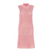 Roze Gehaakte Mini Jurk Jil Sander , Pink , Dames