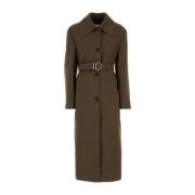 Geborduurde wollen jas Jil Sander , Brown , Dames