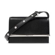 Clutch T-Bar Alexander McQueen , Black , Dames