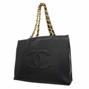 Pre-owned Leather chanel-bags Chanel Vintage , Black , Dames