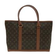 Pre-owned Canvas handbags Louis Vuitton Vintage , Brown , Dames