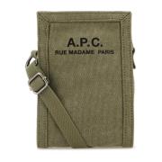 Canvas Recuperation Crossbody Tas A.p.c. , Green , Heren