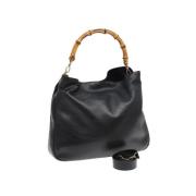 Pre-owned Leather gucci-bags Gucci Vintage , Black , Dames