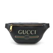 Pre-owned Leather gucci-bags Gucci Vintage , Black , Dames